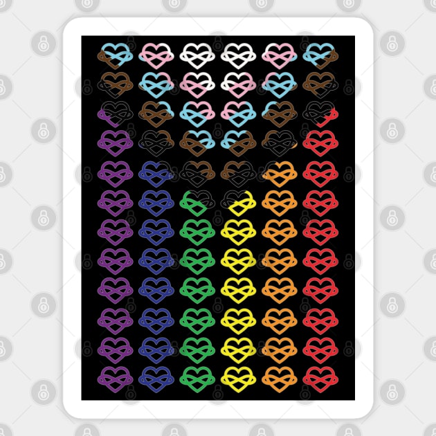 Polyamory Progress Pride Flag Sticker by sexpositive.memes